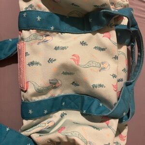 SweetHoney Teal and Pink Mermaid princess duffle bag
